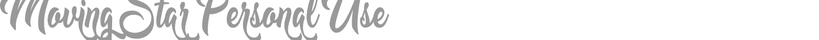 Moving Star font preview